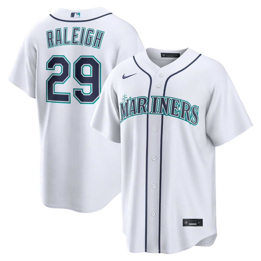 Cal Raleigh Seattle Mariners Home Jersey - White