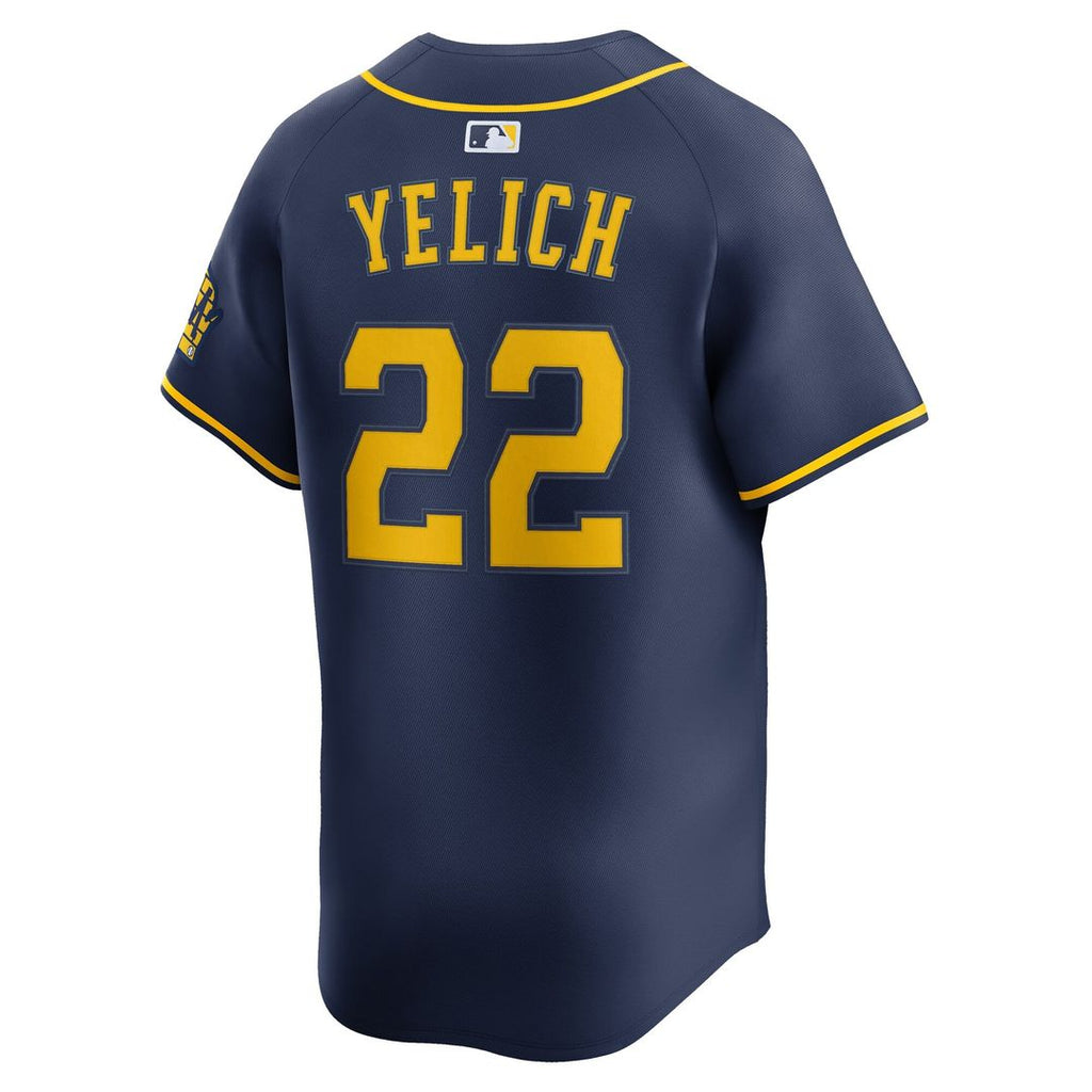 Christian Yelich Milwaukee Brewers Alternate Jersey - Navy