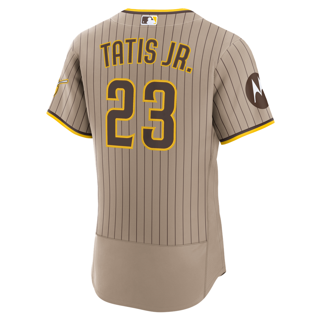 Fernando Tatis Jr. San Diego Padres Alternate Authentic Sponsor Patch Jersey - Sand