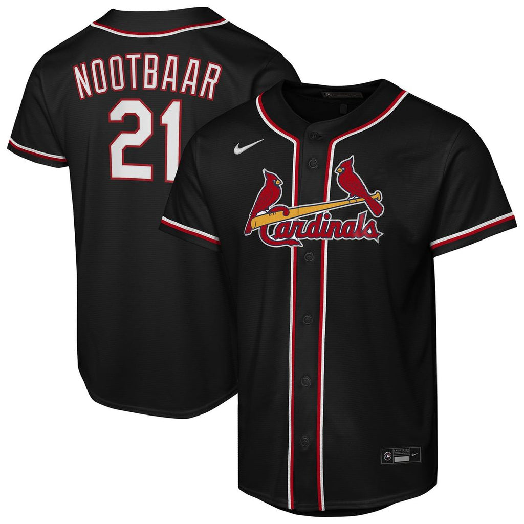 Lars Nootbaar St. Louis Cardinals Youth Fashion Replica Player Jersey - Black