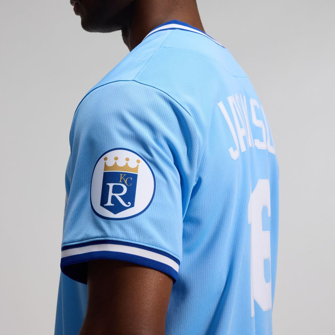Bo Jackson Kansas City Royals Throwback Jersey - Light Blue
