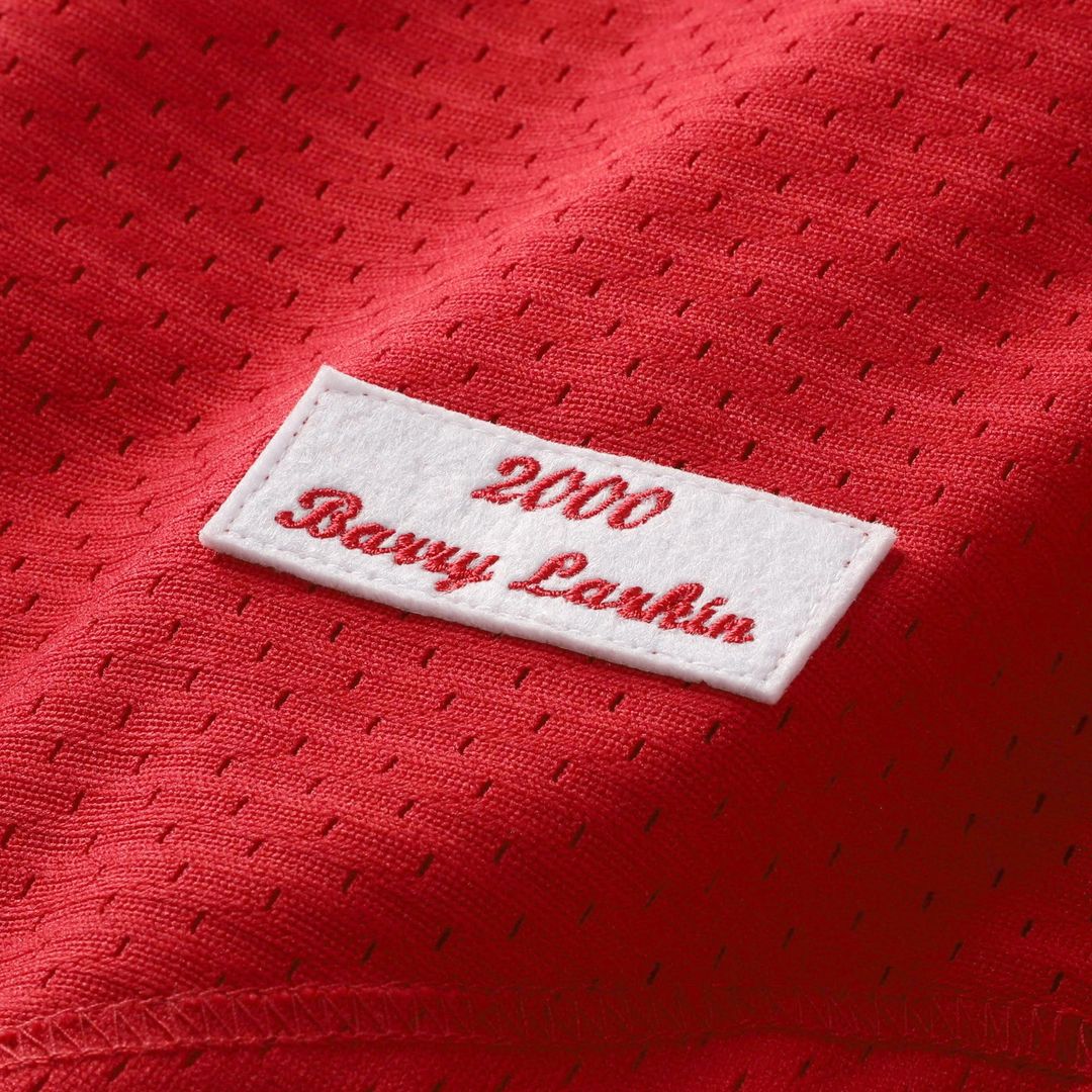 Barry Larkin Cincinnati Reds Mesh Batting Practice Button-Up Jersey - Black