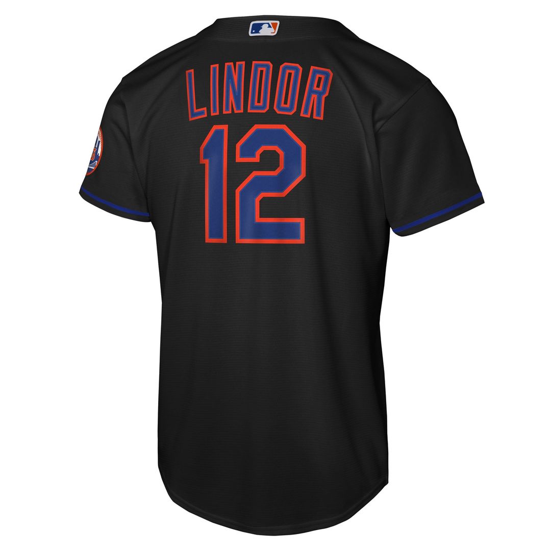 Francisco Lindor New York Mets Youth Road Jersey - Gray