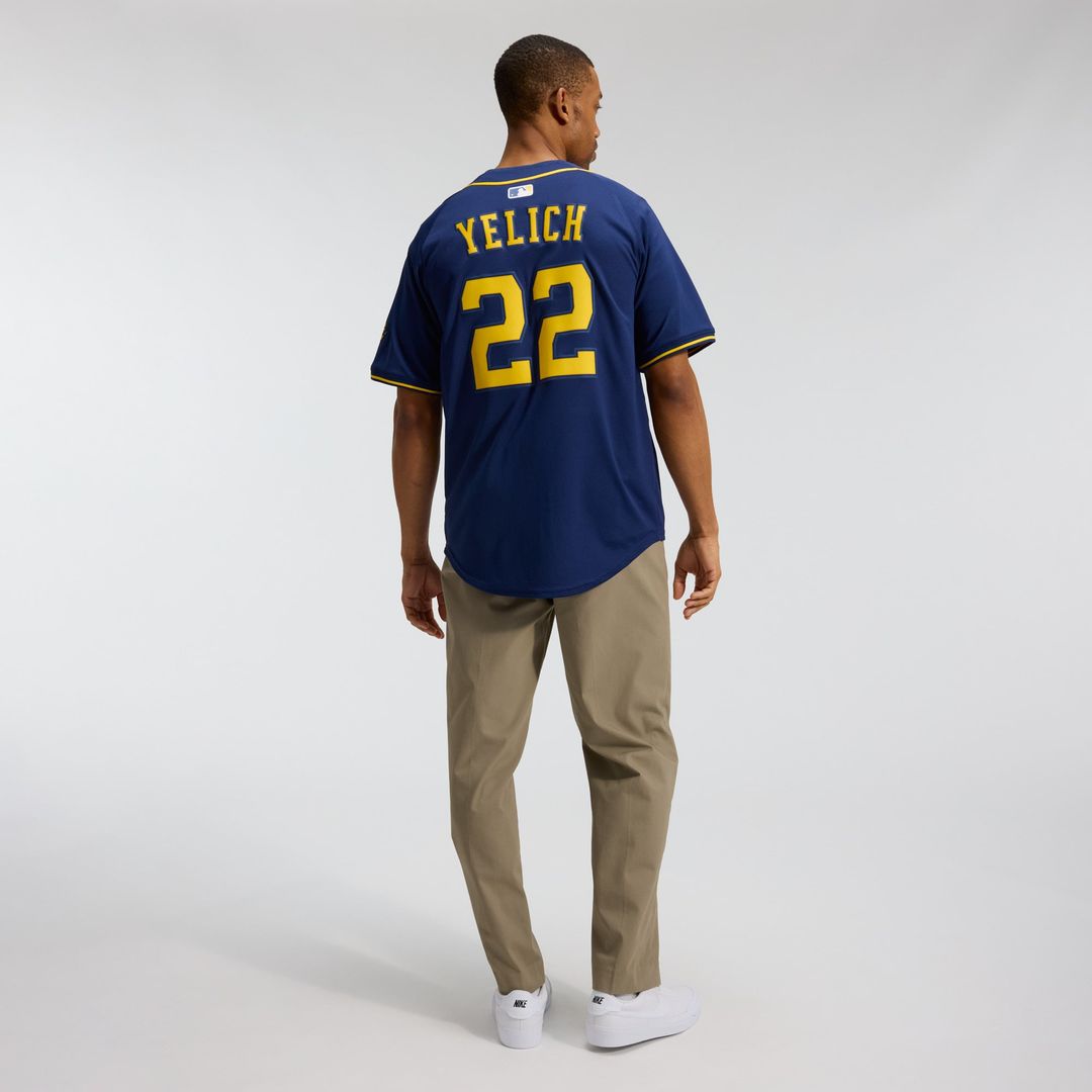 Christian Yelich Milwaukee Brewers Alternate Jersey - Navy