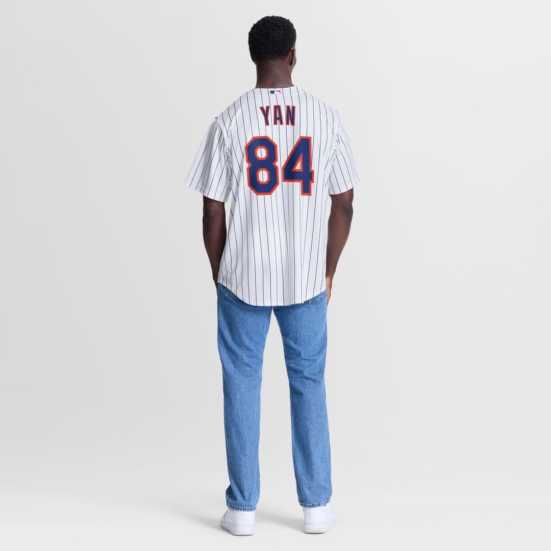 Jefry Yan New York Mets Home Jersey - White